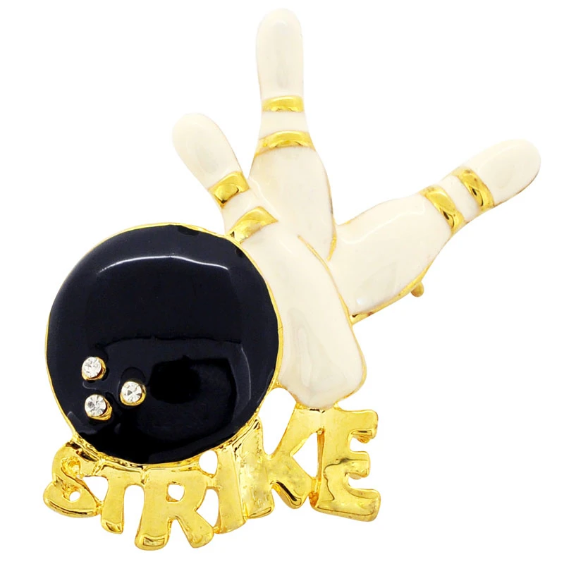 Fantasyard Strike Bowling набор Брошь булавка-Белый-1 375x1 5 дюйма. | Украшения и аксессуары