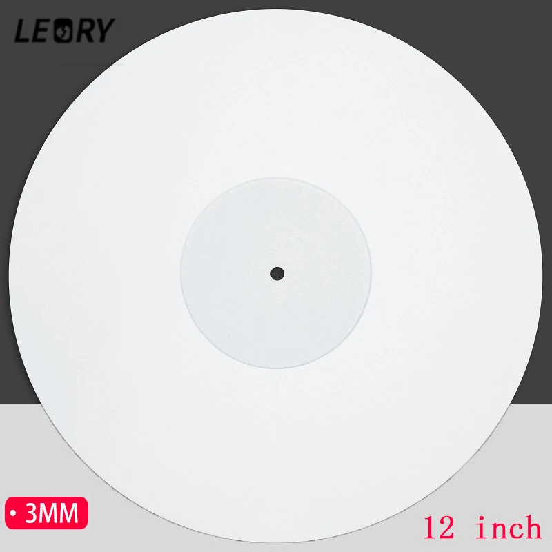 

LEORY 12 inch 3mm Acrylic Record Pad LP Vinyl Anti-static Mat for Turntable Phonograph High Quality