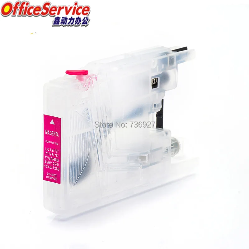 LC12 LC73 LC75 LC1220 LC1240 LC17 LC77 LC79 LC1280 многоразовый картридж для принтера Brother MFC J430W J6910DW
