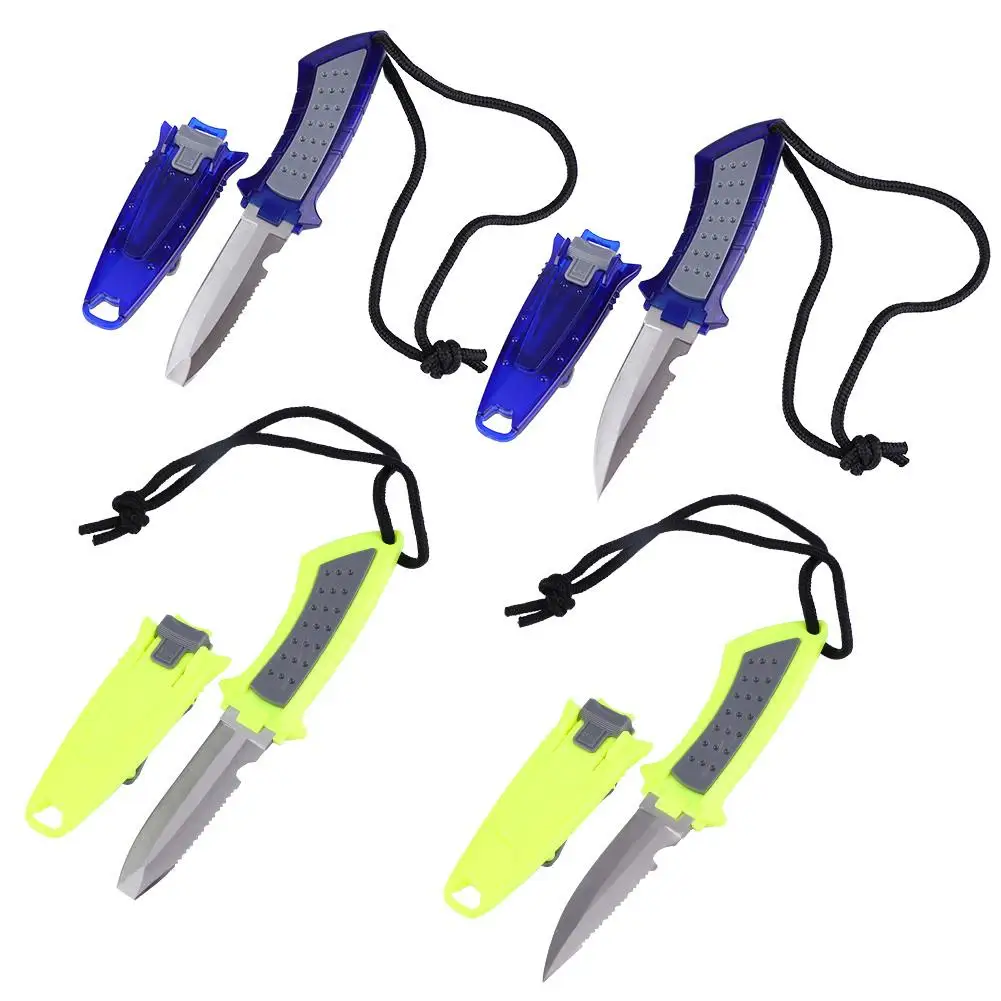 

Diving Straight Knife Stainless Steel Professional Scuba Fixed Blade Knife Divers swimming Camping Pocket Knife Pool Equipment