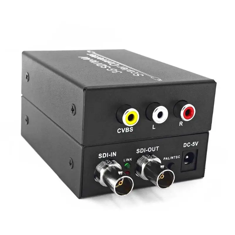  ALLOSEED 3g SDI AV Scaler Converter BNC RCA Audio Scaler 3g/HD/SDI a R /L RCA Convertitore Adattato