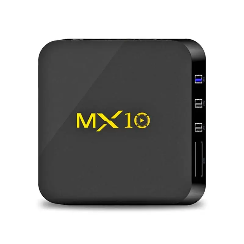 

MX10 Android 8.1.0 Quad-Core Smart TV Box 4K H.265 4G+32G WiFi Set-top Box