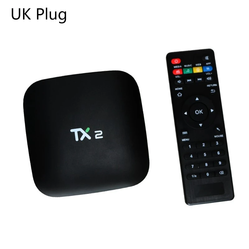 FULL 2018 TX2 2 ГБ + 16 Гб Rockchip RK3229 Android 6 0 TV BOX WiFi медиаплеер UK Plug|ТВ-приставки и