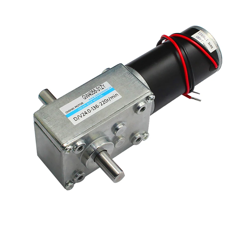GW4058 31ZY двойной вал двигателя постоянного тока 12V/24V 110 об/мин/220 об/мин мотор