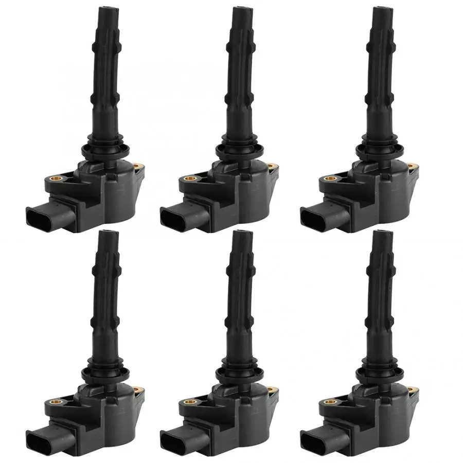 6 piezas bobinas de encendido se adapta para Mercedes-Benz C230/C280/C300/C350/CL550 2729060060 encendido bobina de conectores del sistema de encendido 6 piezas bobinas de encendido se adapta para Mercedes-Benz C230/C280/C300/C350/CL550 2729060060 encendido bobina de conectores del sistema de encendido