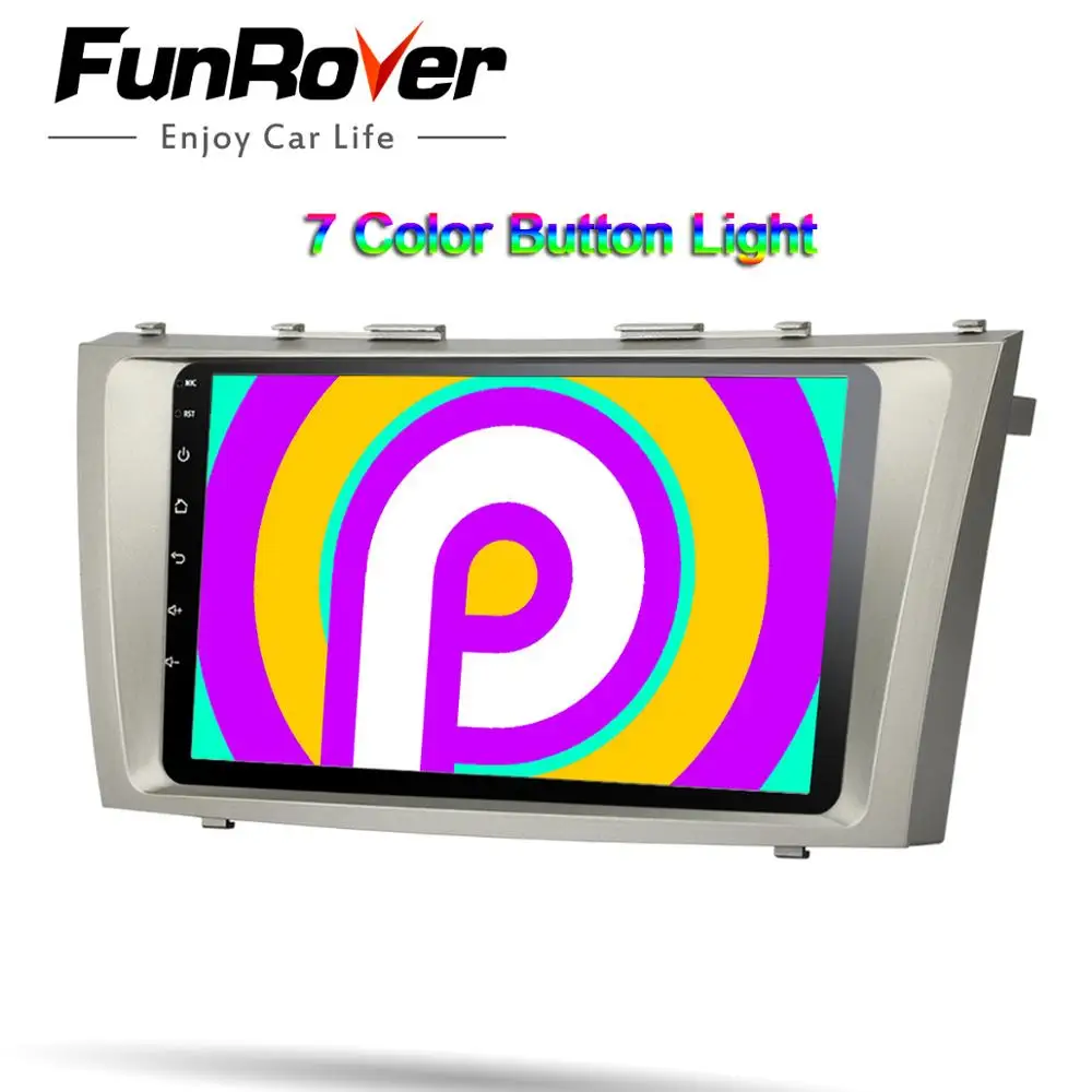 FUNROVER 2.5D+ ips Штатная магнитола для Тойота Камри 7 40 50 Toyota Camry 7 40 50 2006 20010 2011 Android 9.0, до 4-ЯДЕР, до 2+ 32ГБ DSP 2DIN автомагнитола 2 DIN DVD GPS мультимедиа автомобиля головное устройство