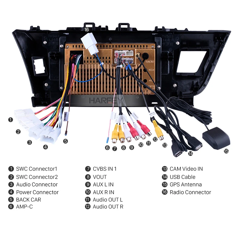 Best Harfey 10.1" Car Radio GPS Navigation 2Din Android 8.1 Multimedia Player Touchscreen Head Unit For Toyota Corolla RHD 2014 4 Best Harfey 10.1" Car Radio GPS Navigation 2Din Android 8.1 Multimedia Player Touchscreen Head Unit For Toyota Corolla RHD 2014 4