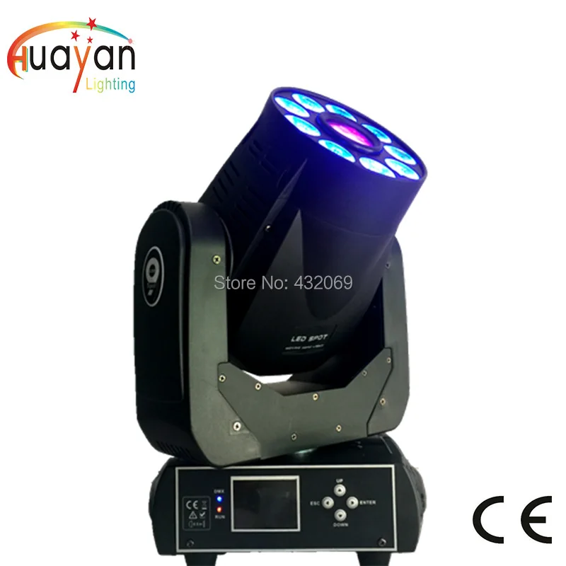 Профессиональное сценическое Освещение dj оборудование 75 Вт led gobo 9*12 RGBWA + UV 6in1 spot