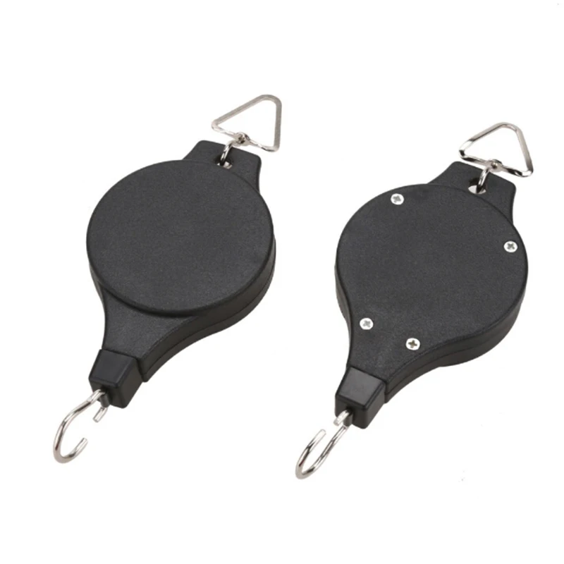 

2 pcs Retractable Pulley Garden Plant Hanging Hook Pull Down Hanger Basket For Flower Pot Home Garden Decor Supplies