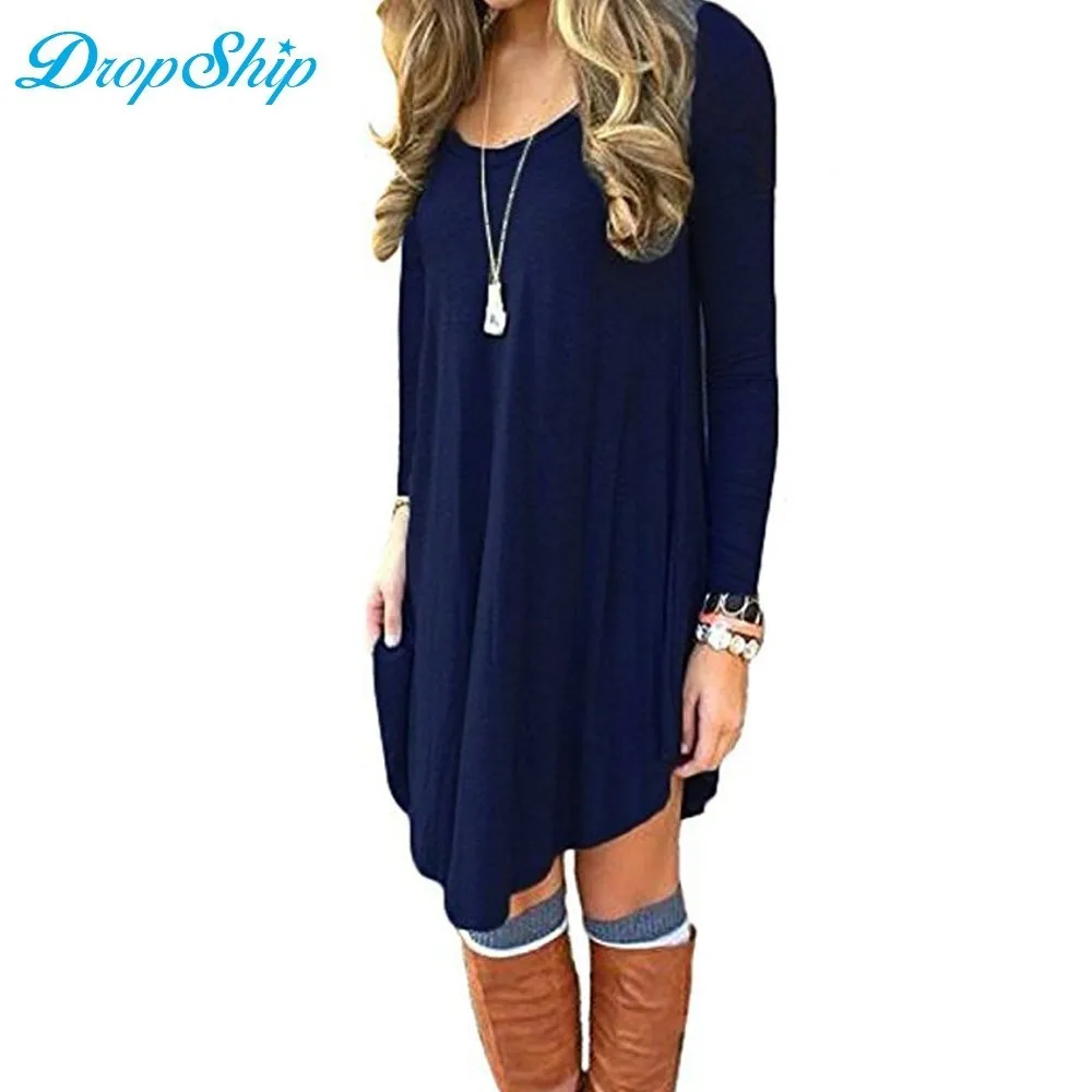 Dropship Vestido de Verano Ropa femenina Vestidos de Verano 2018 de manga larga Ropa de Mujer Ropa para Mujer Vestido Vestidos casuales Modis