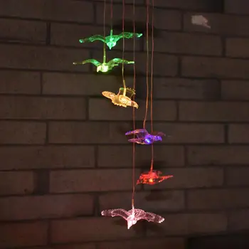 

Solar LED Crystal Wind Chime Hummingbird Color-Changing Wind Chime Waterproof Outdoor Decor Balcony Porch Patio Garden Decorate