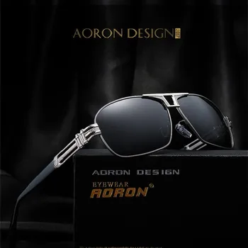 

AORON Polarized Super Cool Military Glasses For Driving Mens Square Anti Glare Sunglasses Brand Designer UV400 377