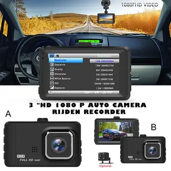 

Dashcam True 1080P Driving Recorder 3 Inch IPS Screen Auto Camera Rijden Recorder