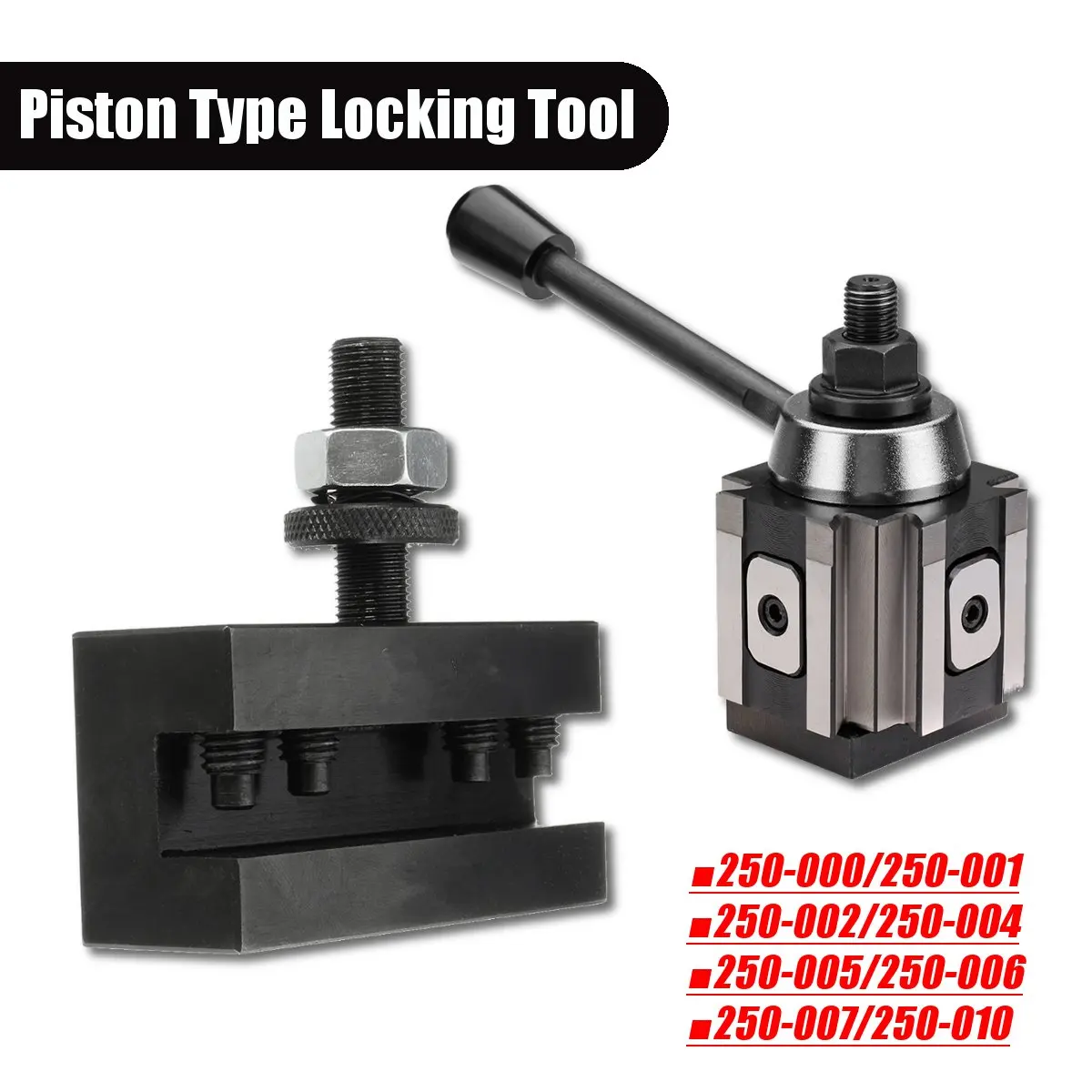 

DMC-250-000 Cuniform GIB Type Quick Change Tools Kit Post 250 001-010 Tool Holder Piston Type Locking Tool for Lathe Tools