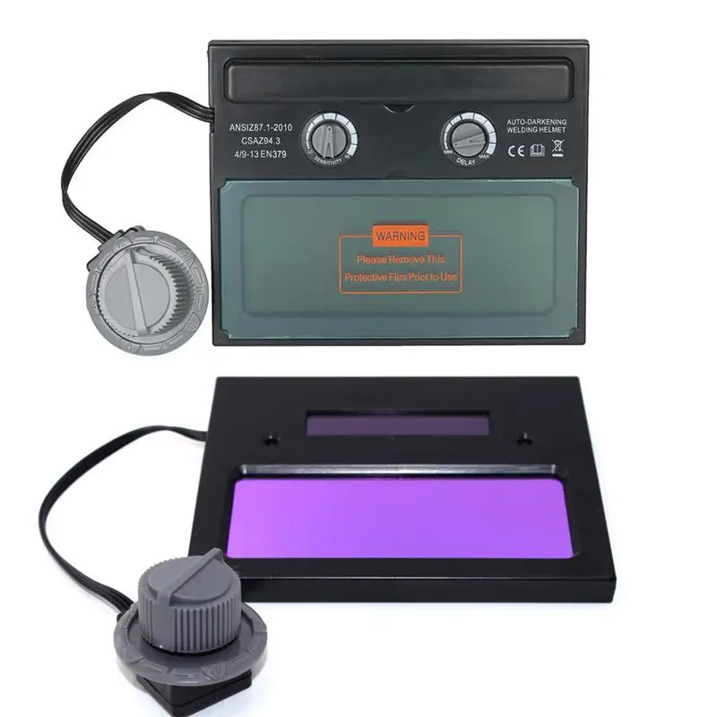 

Welding Helmet Shield Solar AAA Battery Auto Varnishing Mask Replacement With Head-Mounted Automatic Dimming