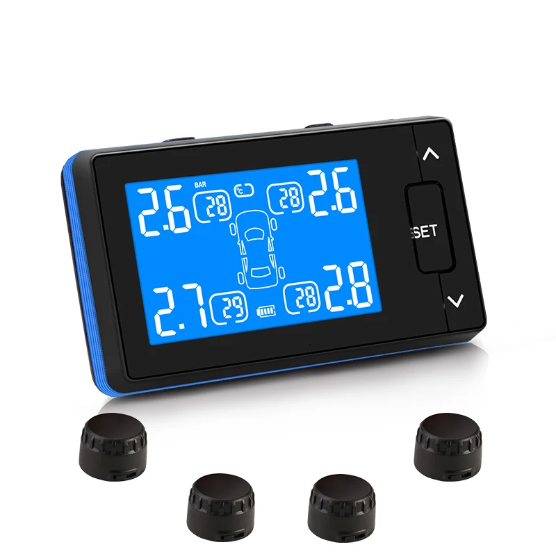 CARCHET Беспроводная система контроля давления в шинах TPMS 4 внешних датчика