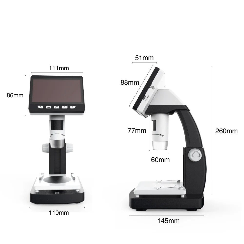 MUSTOOL G710 1000X4,3 дюймов HD 1080P портативный настольный ЖК-цифровой микроскоп Разрешение 2048*1536 Obj