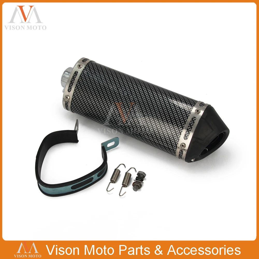 Глушитель выхлопной трубы 38 мм для мотоцикла Honda Yamaha внедорожный велосипед