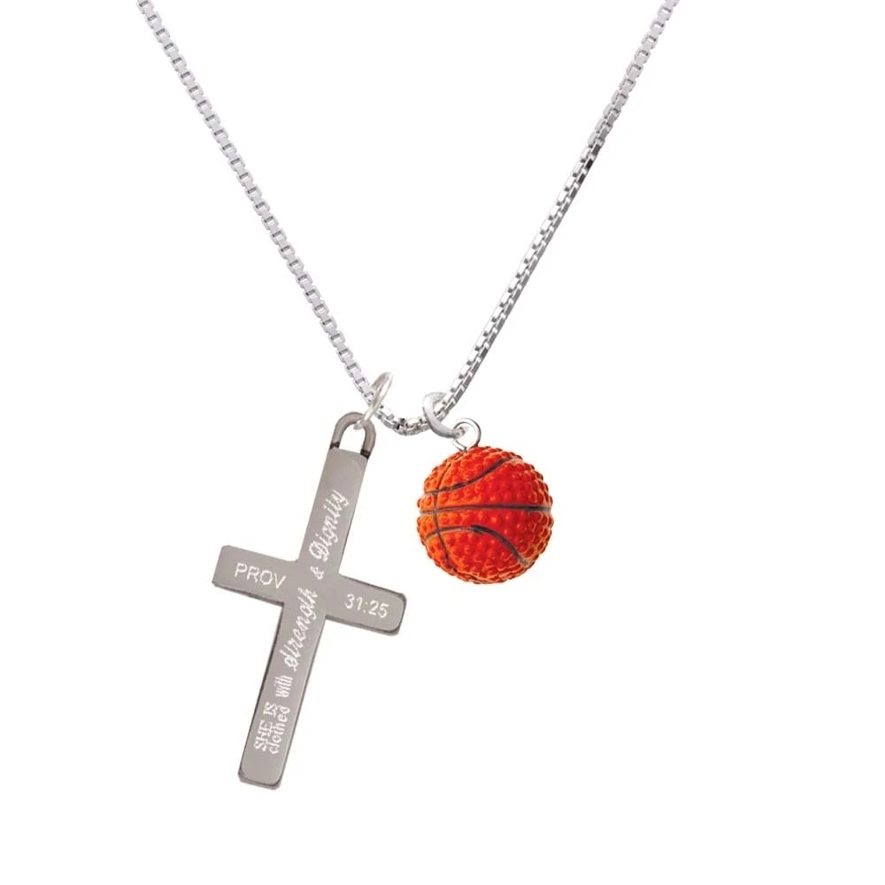 Resin Basketball - Strength and Dignity Cross Necklace | Украшения и аксессуары