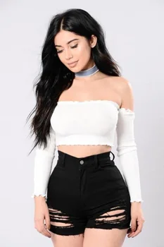 

2018 Summer Denim Shorts for Women Hot Sexy High Waist Shorts Hole Jeans Feminino Casual Fashion Plus Size