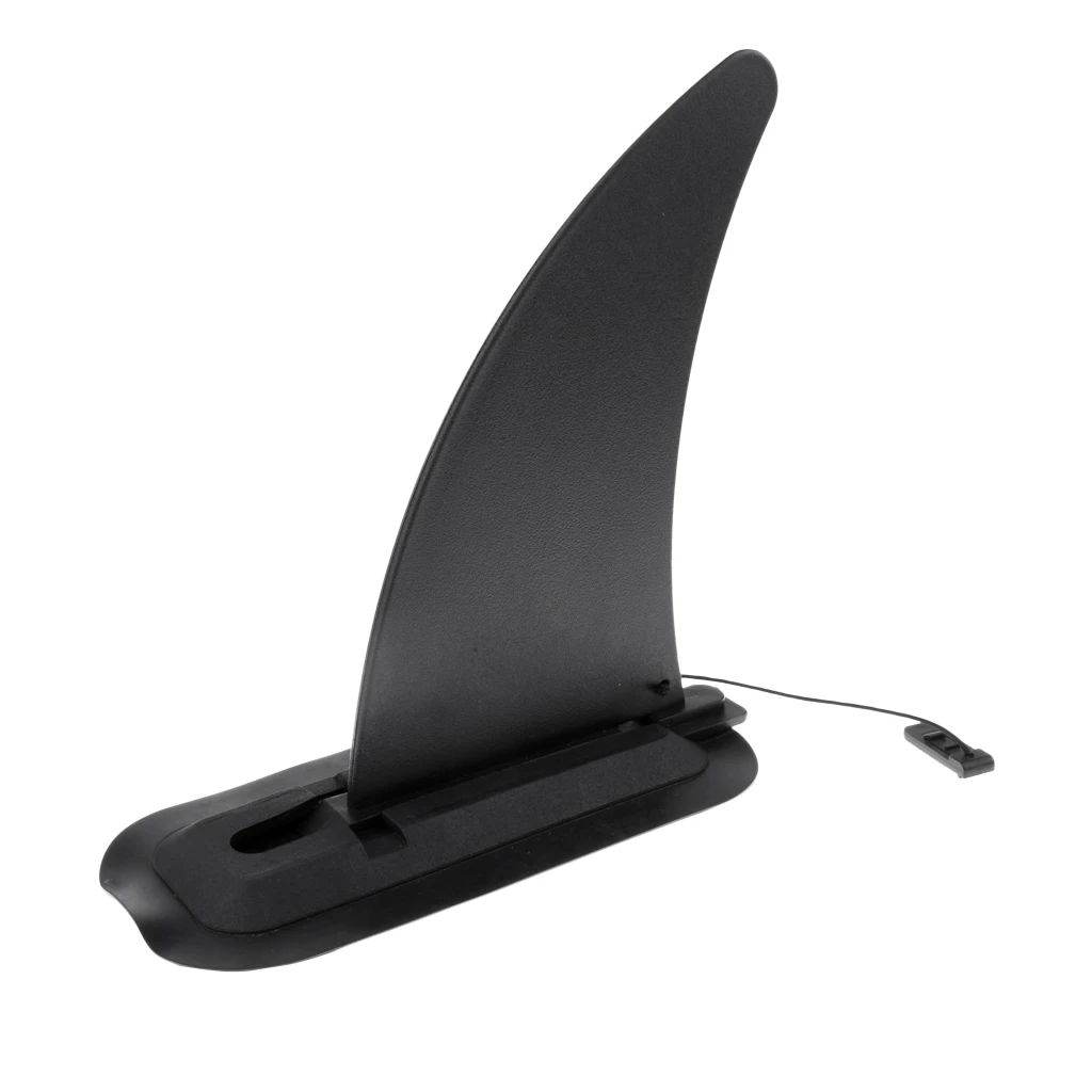 

1 Pcs Portable PP Kayak Skeg Tracking Fin Split Fin Mounting Points Watershed Board Canoe Boat Black