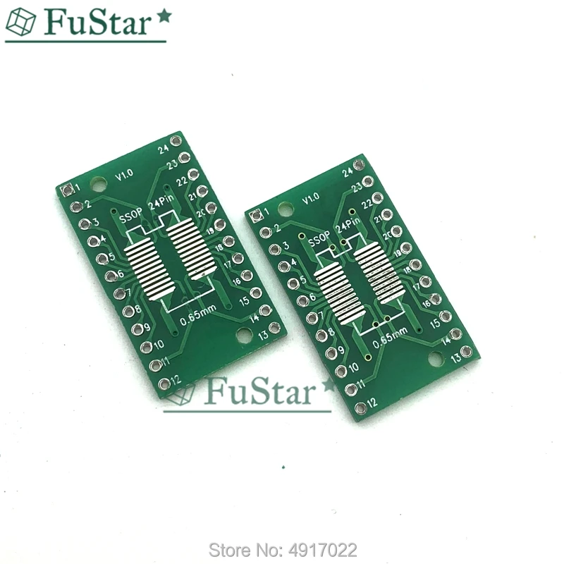 10pcs SOP24 SSOP24 TSSOP24 to DIP24 PCB Pinboard SMD To DIP 0.65mm/1.27mm to 2.54mm DIP Pin Pitch PCB Board Converter Socket Hot