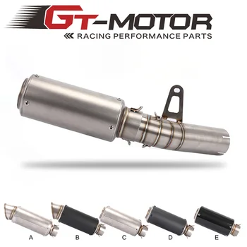 

GT Motor -for BMW S1000RR 2010-2014 Stainless Steel carbon fiber Exhaust Link Pipe Muffler Silence Link Middle Connecting Pipe