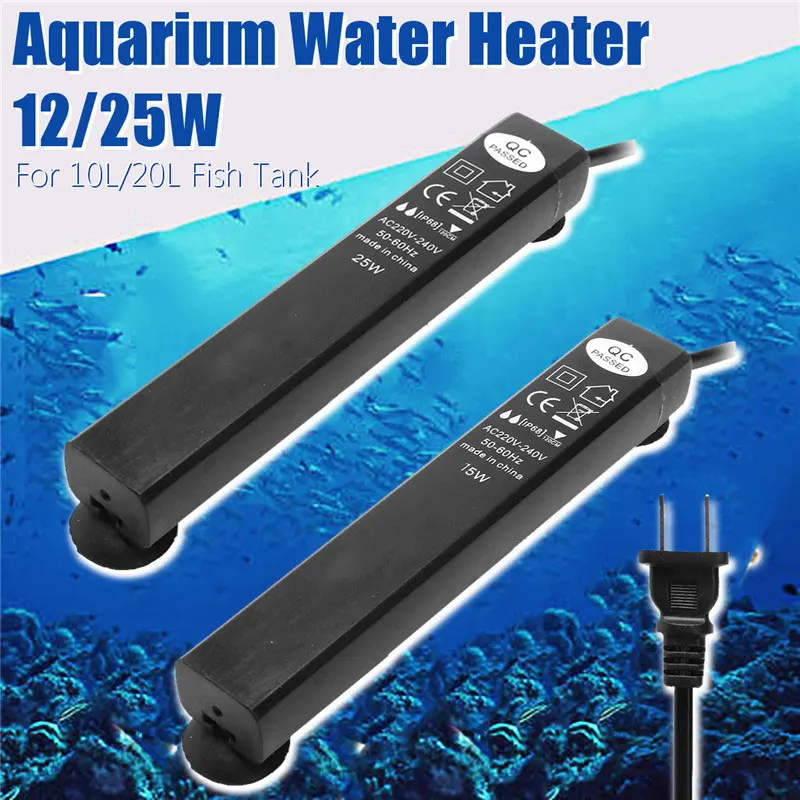 

Waterproof Temperature Controller Automatic Thermostat Aquarium Water Heater Double Insulation Fish Tank Mini Reptile Turtle