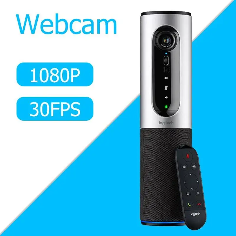 

Logitech CC2000e Video Speakerphone Conference Webcam Full HD 1080P 30FPS USB Wired Connect Webcams with Remote Control