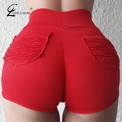 Women High Waist Fitness Shorts For Women Gym Workout Femme Shorts Pocket Push Up Shorts Women Clothing Women High Waist Fitness Shorts For Women Gym Workout Femme Shorts Pocket Push Up Shorts Women Clothing