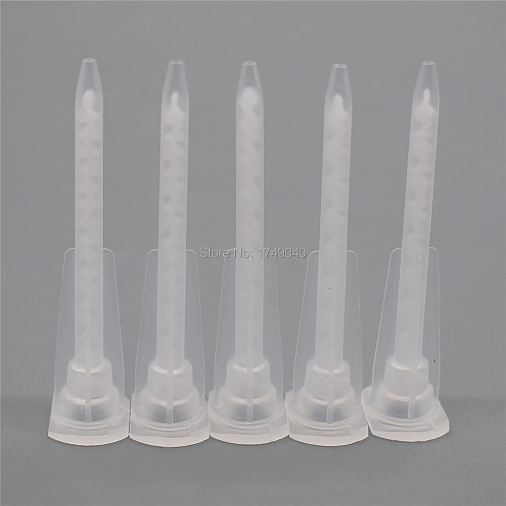 

5pc AB Glue Mixing Tube Dispenser Static Mixer Epoxy Resin Adhesives Mixing Nozzle Set for AB Glue Caulking Gun Manual Tool