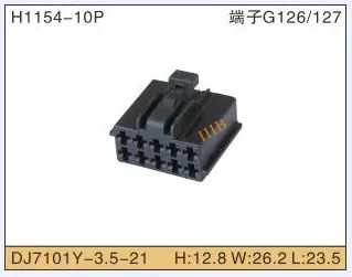 

5set 10P Automobile Waterproof Automotive Line Terminal Auto Wire Terminals Electrical 10 Pin Connectors Dj7101y-3.5-21