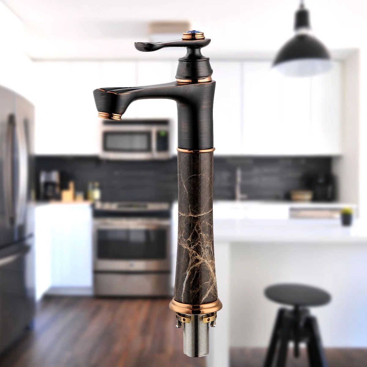 

1PC Black Antique Faucet Copper Wash Basin Faucet for Hot and Cold Toilet European Bathroom Cabinet without Water Pipe