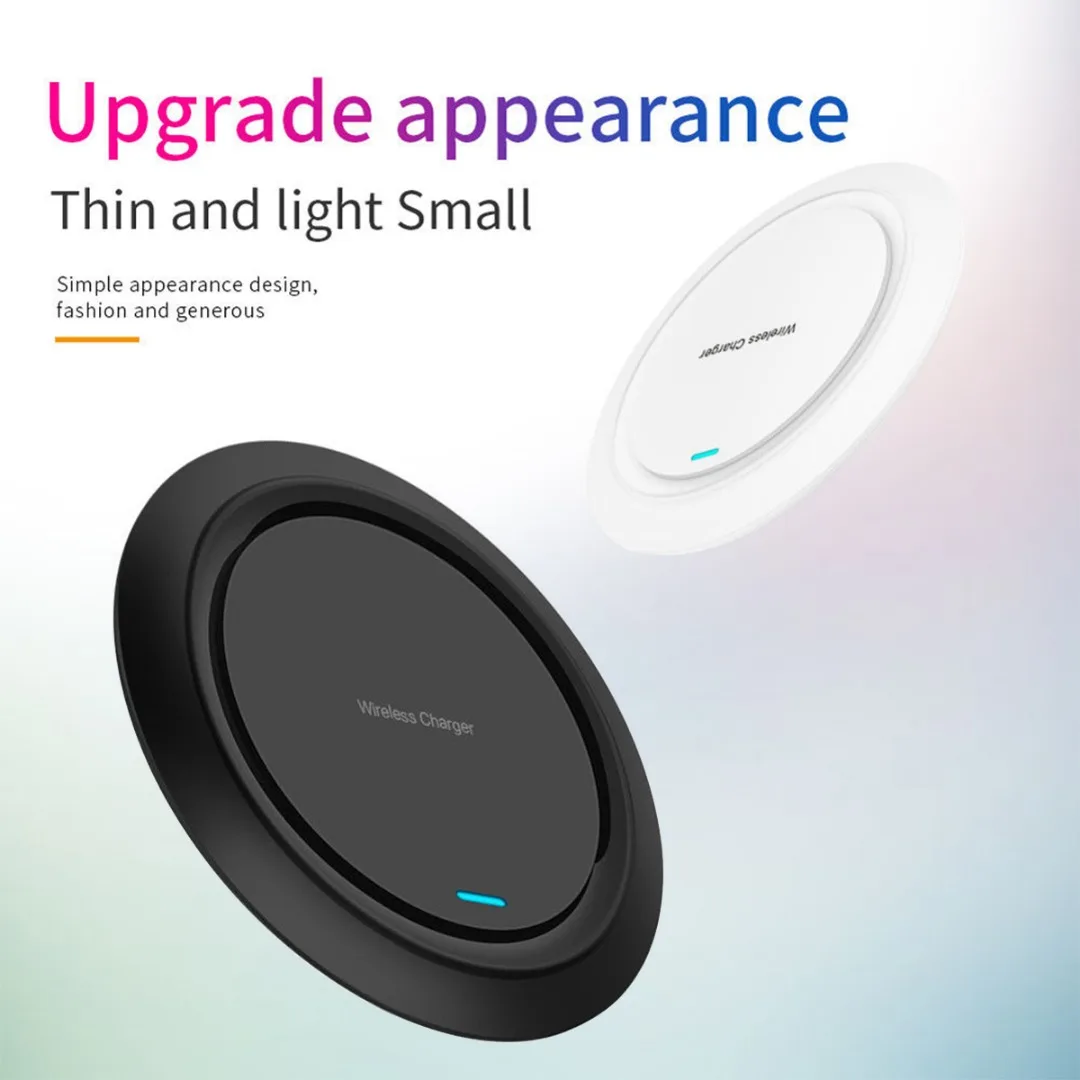 

5W/10W Qi Fast Charging Wireless Charger Pad For iPhone 8 X XS XR Max Google Pixel 3XL For Samsung Galaxy S8 S9 S10 Plus S10e