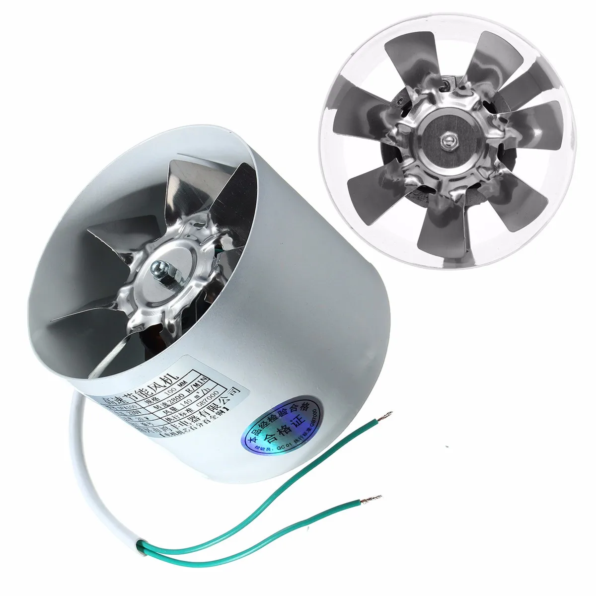Ceny 2800R Min kanał Booster wentylator wentylacyjny Metal 220V 20W 4 Cal wbudowany wentylator kanałowy kanał wentylacyjny wentylator akcesoria 10x7.5 cm
