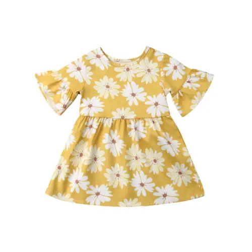 

Hot Infant Baby Girls Princess Flower Gown Pageant Party Gown Formal Tulle Dress Size 18M-5Y