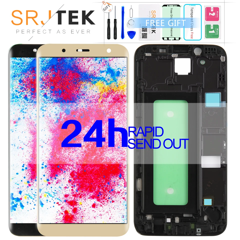 

For Samsung Galaxy J8 2018 J810 Display Touch For J8 2018 J800 Screen Digitizer Panel Assembly Frame For J8 Plus 2018 J805 LCD