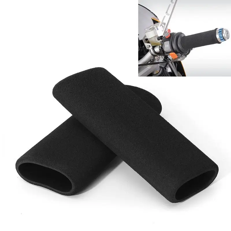 

2pcs Universal Motorcycle Accessories Slip-on Foam Motorbike Handlebar Grip Cover Anti Vibration Comfort Hand Grip Cove For BMW