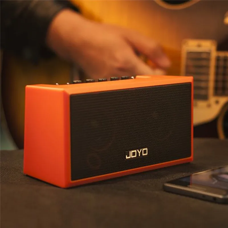 

Portable 2 in 1 Guitar Amplifier built-in distortion effect pedal Mini Bluetooth Amp Speaker for Acoustic Electric Guitar Bass
