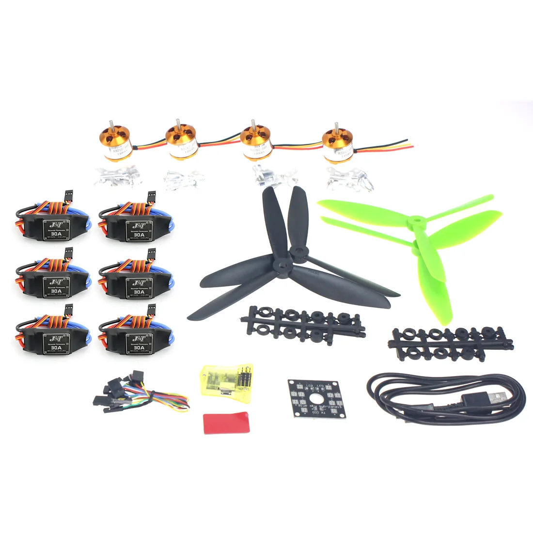 DIY Mini Drone Helicopters Parts ARF Kit Brushless Motor 30A ESC CC3D