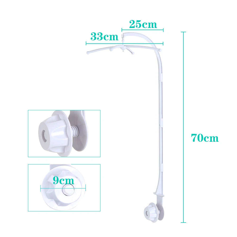 Детская кроватка Мобильная музыкальная шкатулка держатель кронштейн Заводной погремушка игрушки кровать стент набор гайка винт белый комплект кронштейна для погремушек