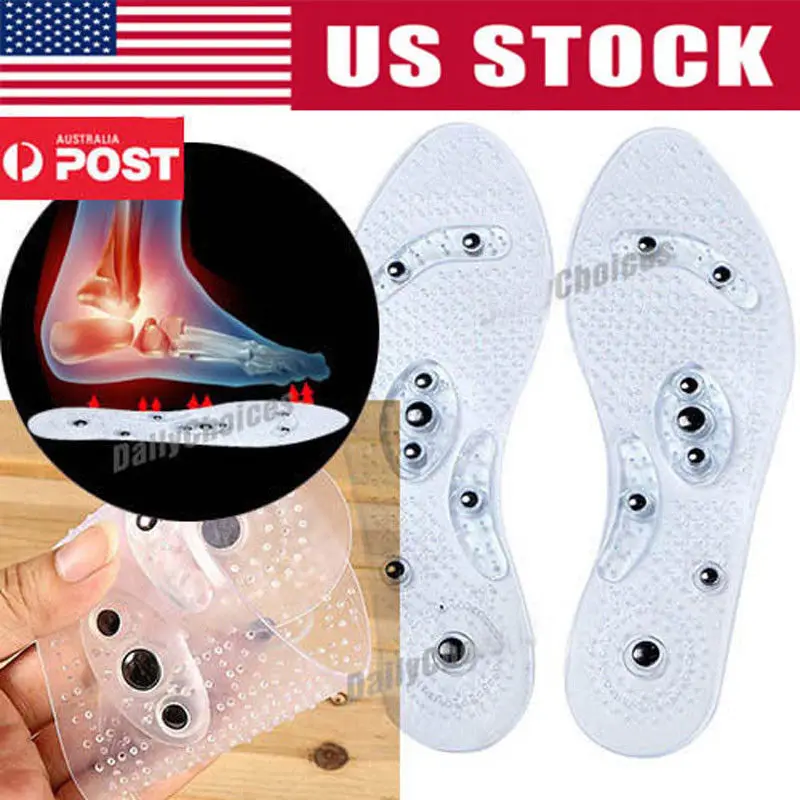 

MindInSole Acupressure Magnetic Massage Foot Therapy Reflexology Pain Relief Massage Insoles Shoe Insert Pad