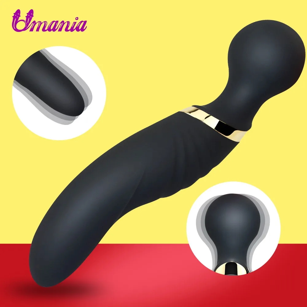 Женский двойной вибратор G spot Стимулятор клитора эротический мастурбатор