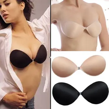 

2019 Newest Hot Womens Strapless Invisible Bra Backless Self-Adhesive Push Up Wings Sticky Bras