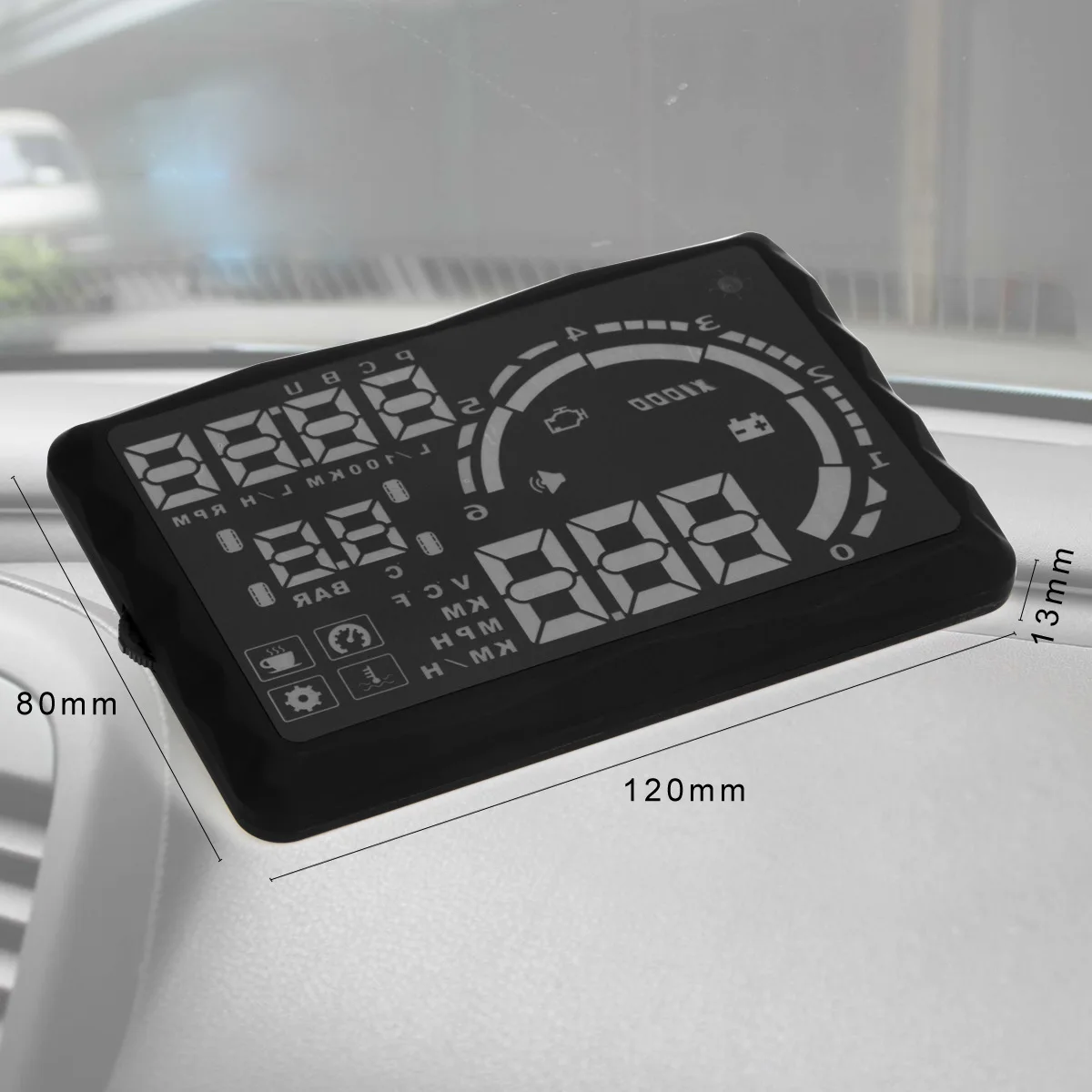 H301 автомобильный Hud Дисплей для измерения скорости и расхода