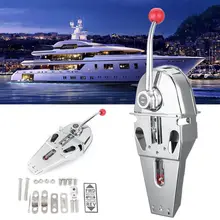 Handle Engine Control Box Top Mount Marine Boat Single Lever Dual Action Built-in Friction 316 Stainless Steel 45.5x15x12cm