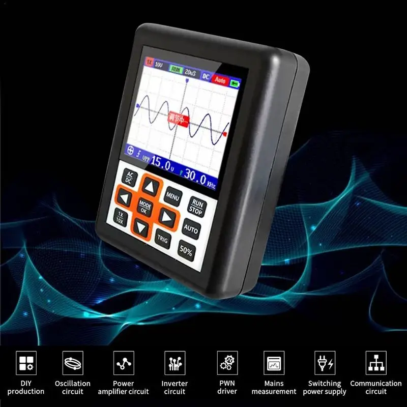 

DSO-FNIRSI Handheld Mini Portable Digital Oscilloscope 30M Bandwidth 200MSps Sampling Rate