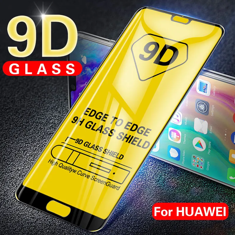 9D закаленное стекло для Huawei Nova 3 3i Honor 8A 10 Play 8X Mate 20 P30 Lite P Smart 2019 Y6 полная защита