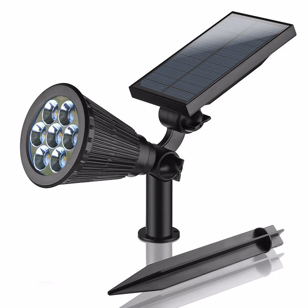 

Party luminous props 7 LED Spotlight Lawn Lamp Outdoor Garden Solar Panel Power Adjustable Flood Light Landscape Lighting