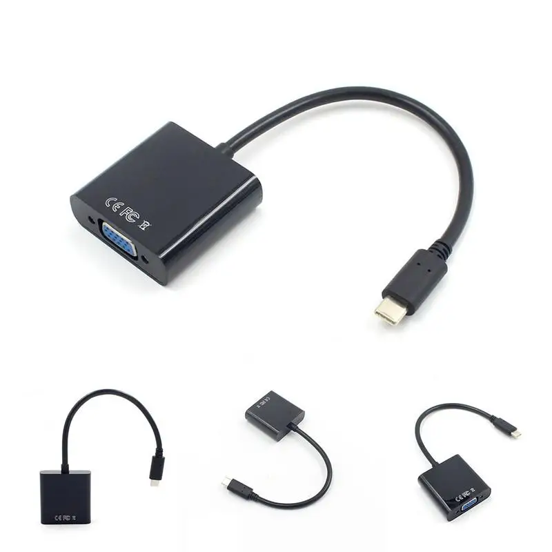 

USB 3.1 Type C To VGA Converter USB HD Video Adapter Cable
